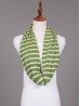 Jersey Striped Double Loop Scarf